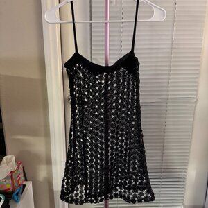 Black cover up dress